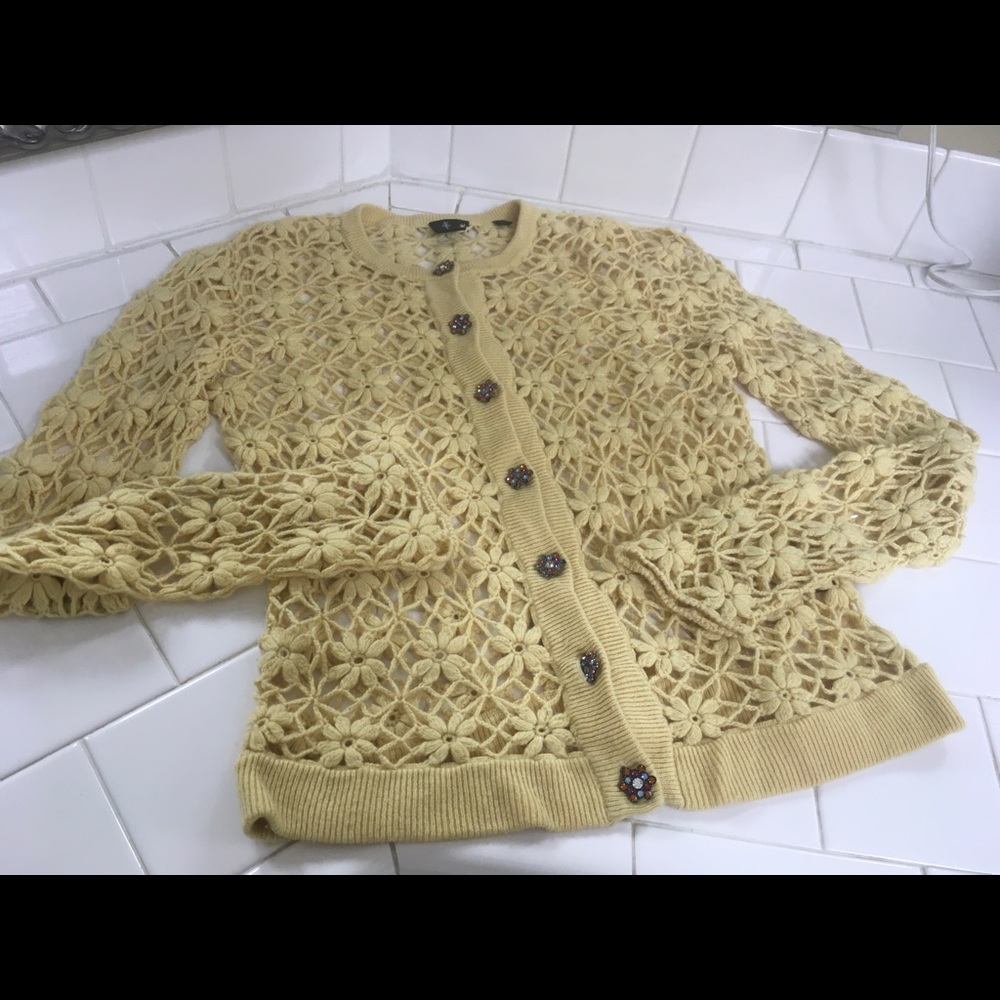 Special Needs Sweater With Multiple Stone Buttons - image 2